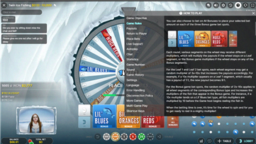 Seconda schermata delle regole Ice Fishing